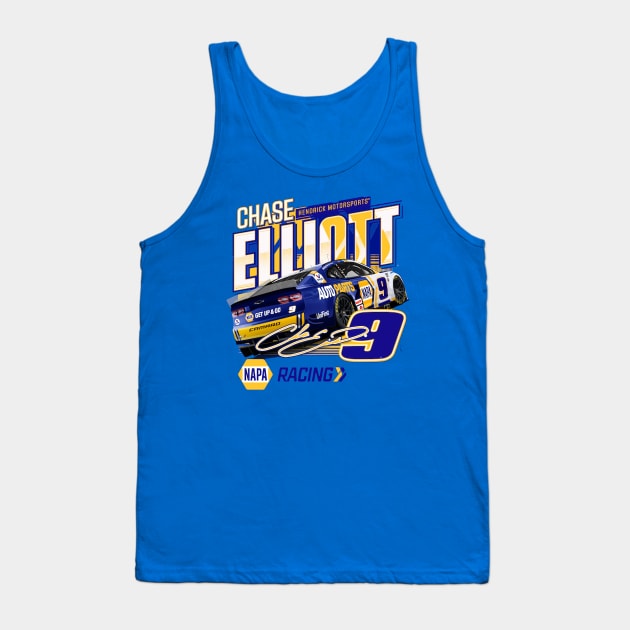 Chase Elliott Motorsports Speed Tank Top by art.Hamdan